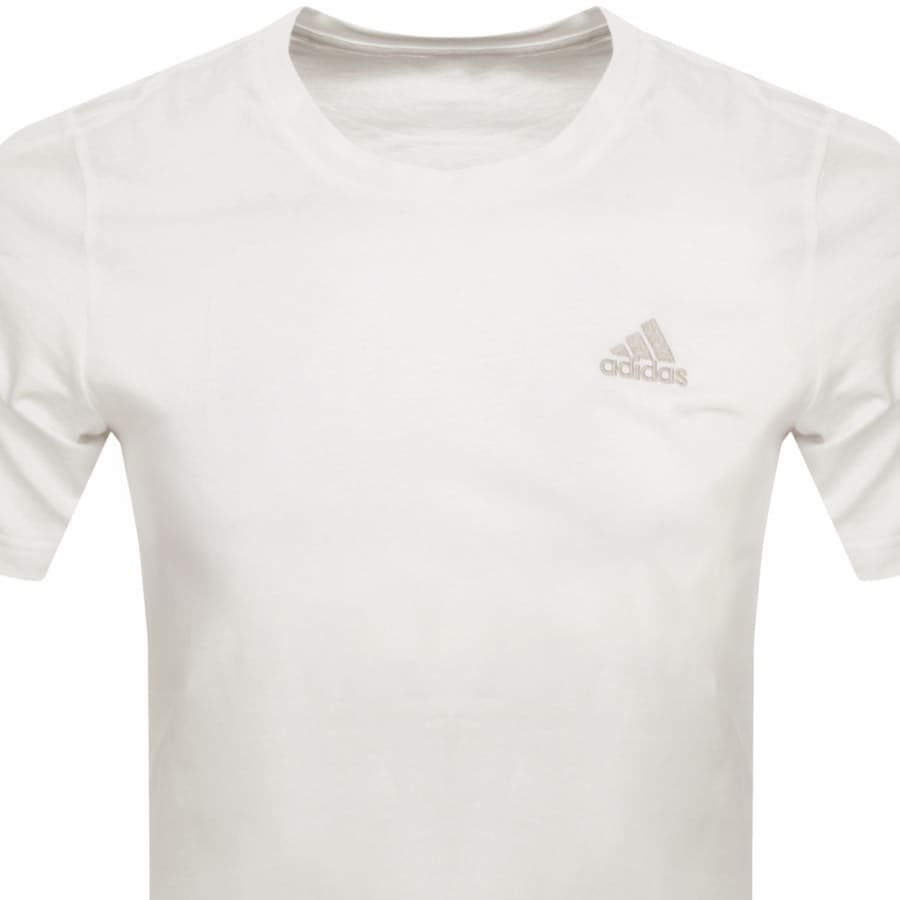 Image number 2 for adidas Sportswear Logo T Shirt Cream