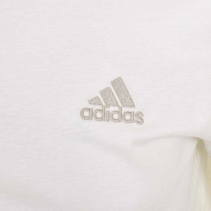 Image number 3 for adidas Sportswear Logo T Shirt Cream