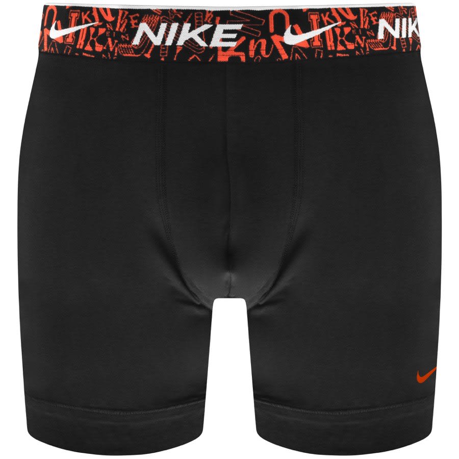 Image number 4 for Nike Logo 3 Pack Boxer Briefs Black