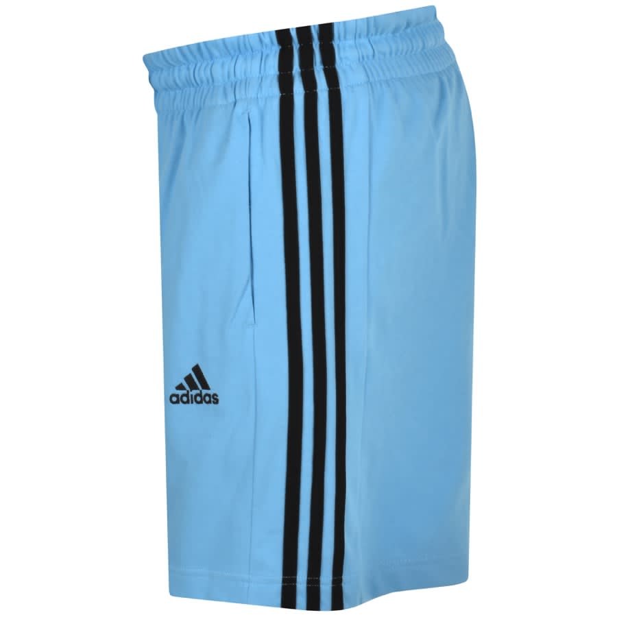 Image number 4 for adidas Sportswear 3 Stripe Shorts Blue