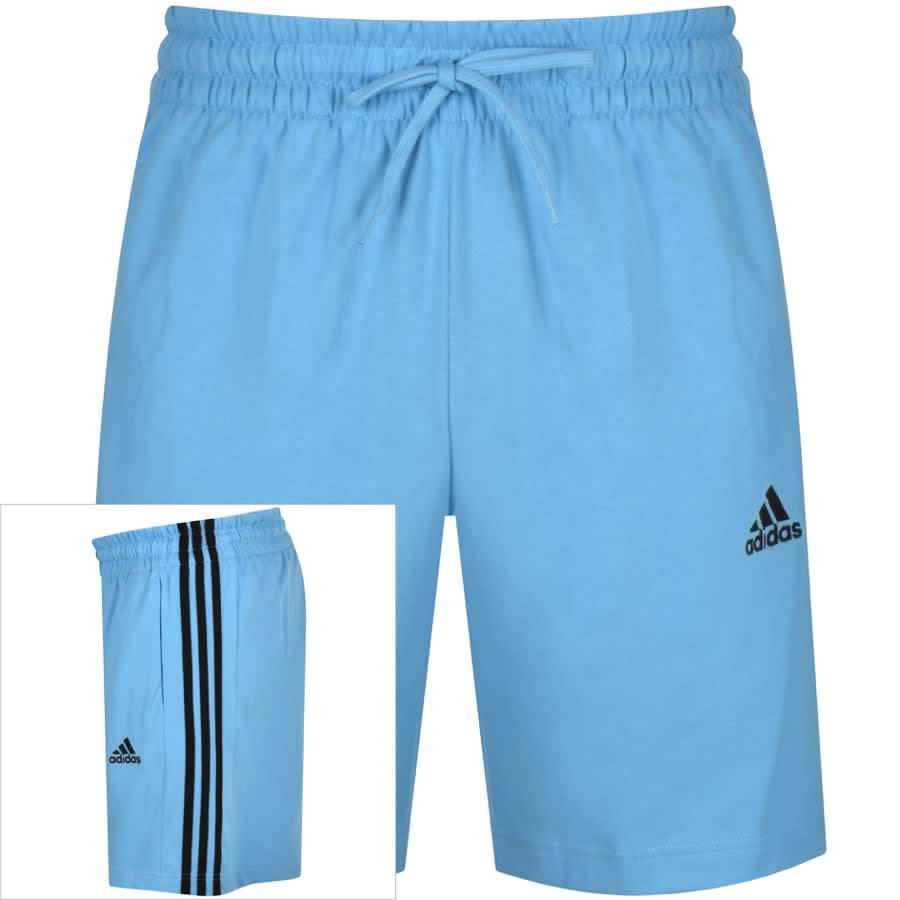 Image number 1 for adidas Sportswear 3 Stripe Shorts Blue