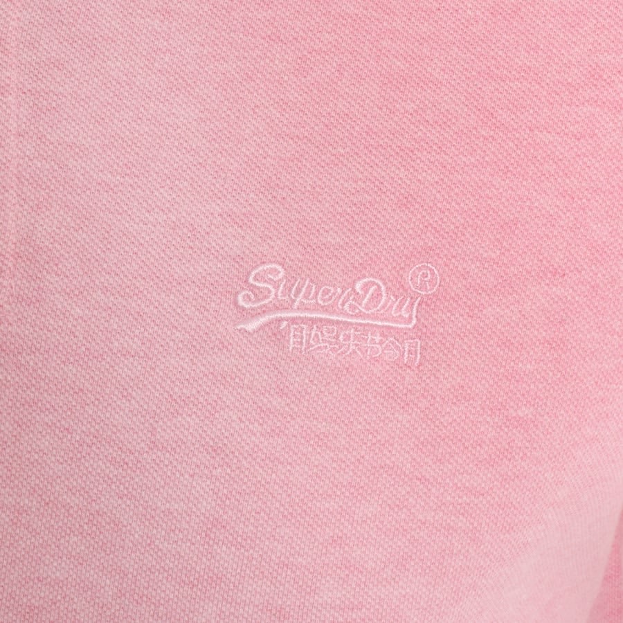 Image number 3 for Superdry Short Sleeved Polo T Shirt Pink