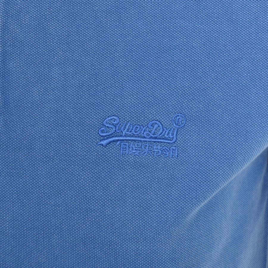 Image number 3 for Superdry Short Sleeved Polo T Shirt Blue