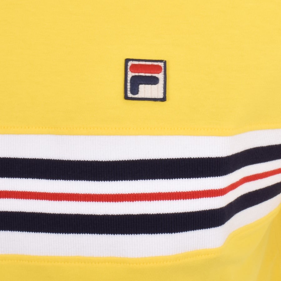 Image number 3 for Fila Vintage Joey T Shirt Yellow