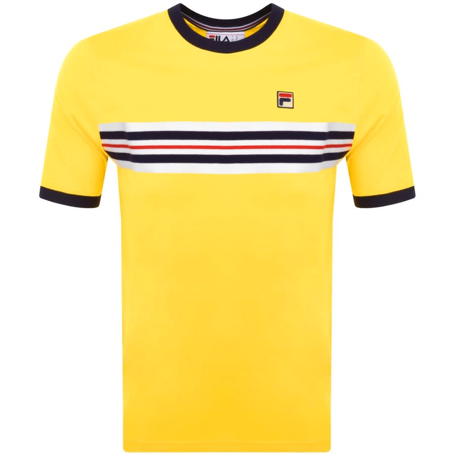 Image number 1 for Fila Vintage Joey T Shirt Yellow