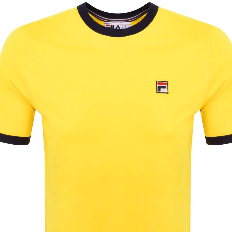 Image number 2 for Fila Vintage Marconi Crew Neck T Shirt Yellow
