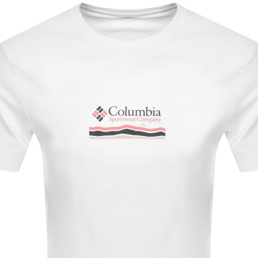 Image number 2 for Columbia Explorers Logo T Shirt White