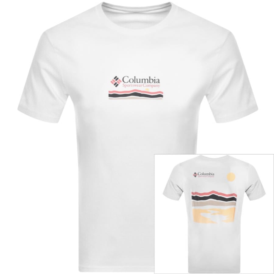 Image number 1 for Columbia Explorers Logo T Shirt White