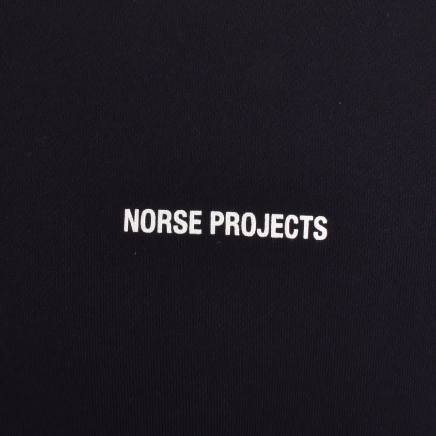 Image number 3 for Norse Projects Arne Relaxed Logo Sweatshirt Navy