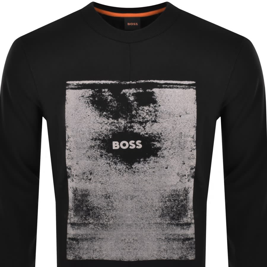 Image number 2 for BOSS WeKalt Crew Neck Sweatshirt Black