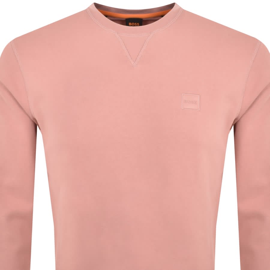 Image number 2 for BOSS Westart Sweatshirt Pink