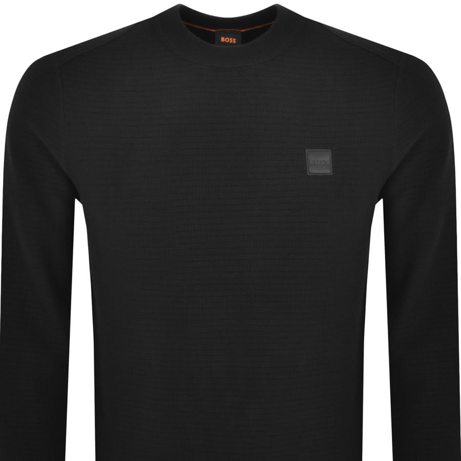 Image number 2 for BOSS Anon Knit Jumper Black