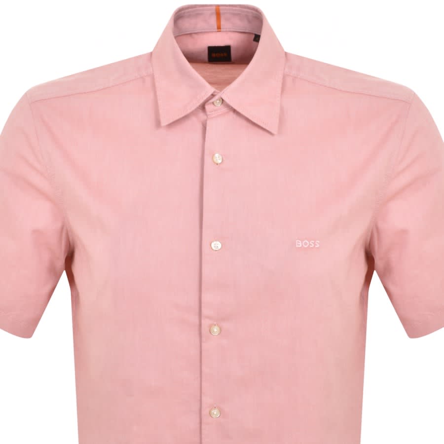 Image number 2 for BOSS Rash 2 Short Sleeved Shirt Pink