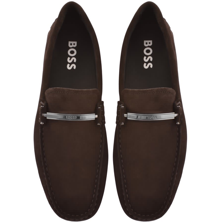Image number 3 for BOSS Noel Mocc Shoes Brown