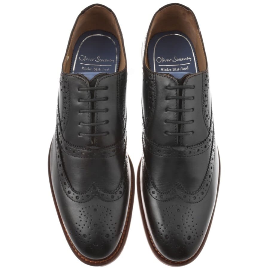 Image number 3 for Oliver Sweeney Ledwell Brogue Shoes Black
