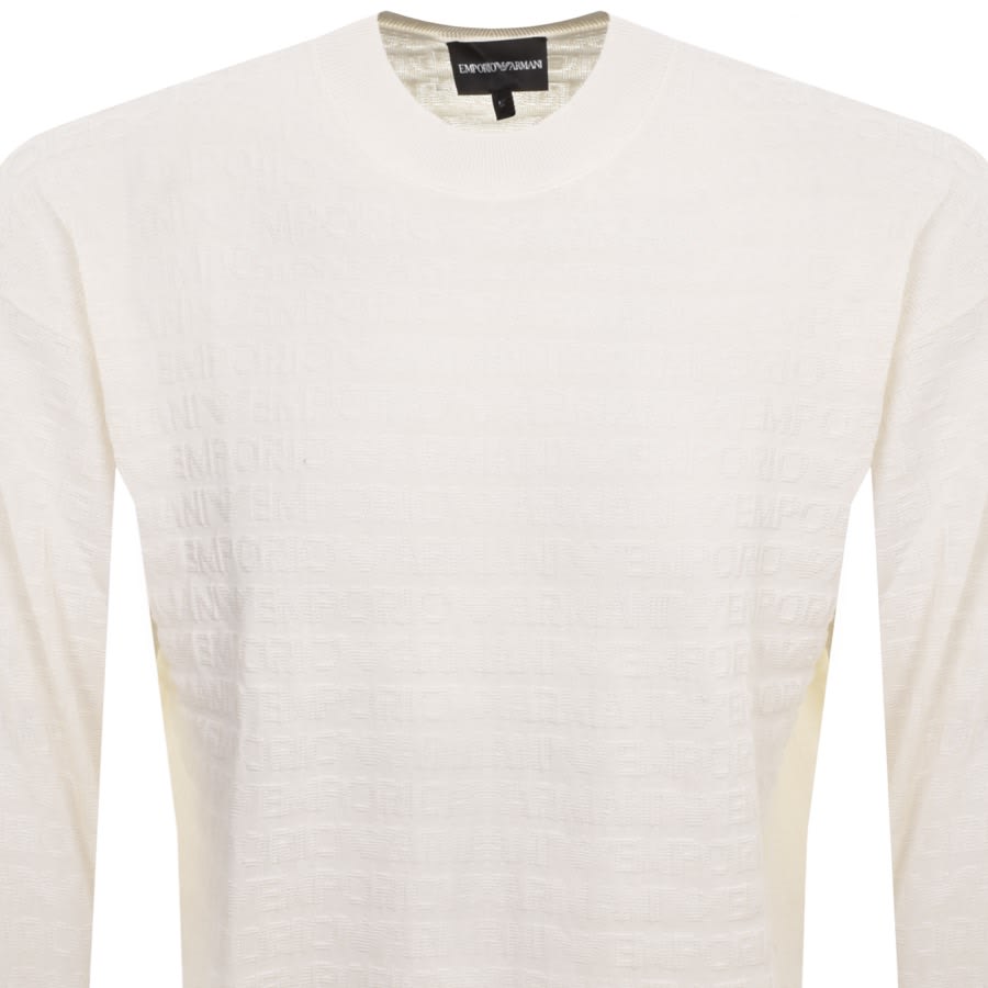 Image number 2 for Emporio Armani Knit Pullover Cream