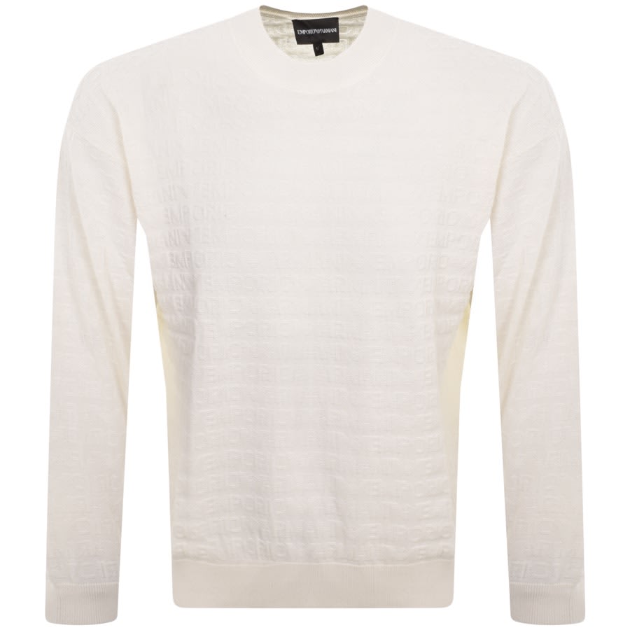 Image number 1 for Emporio Armani Knit Pullover Cream