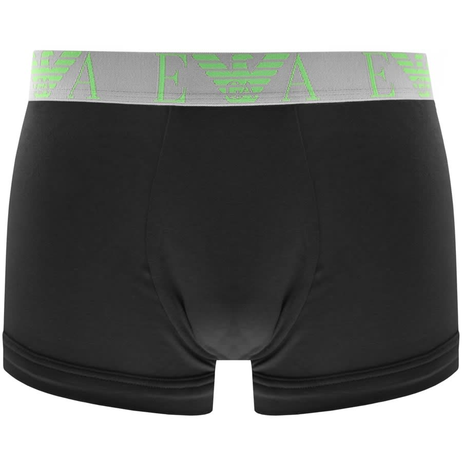 Image number 3 for Emporio Armani Underwear 3 Pack Trunks Black