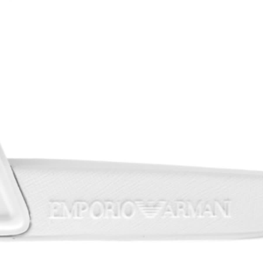 Image number 4 for Emporio Armani Logo Sliders White