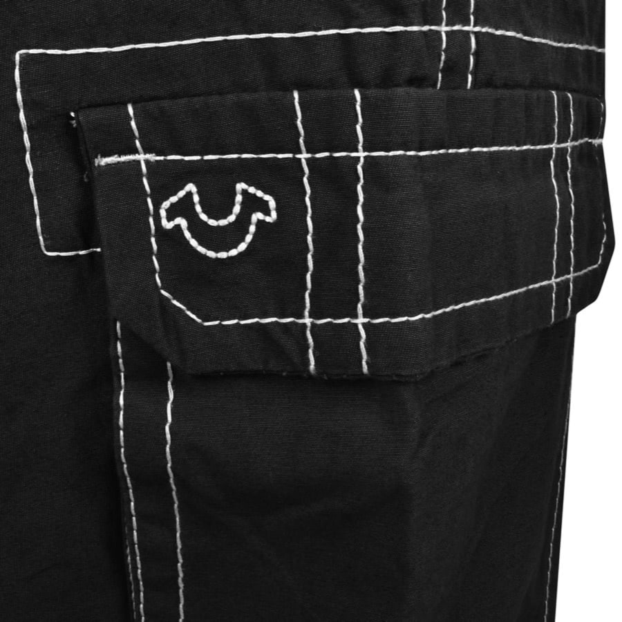 Image number 4 for True Religion Big T Cargo Trousers Black