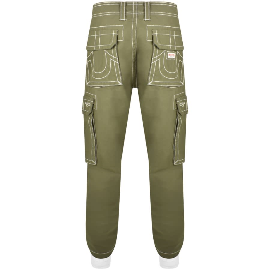 Image number 2 for True Religion Big T Cargo Trousers Green