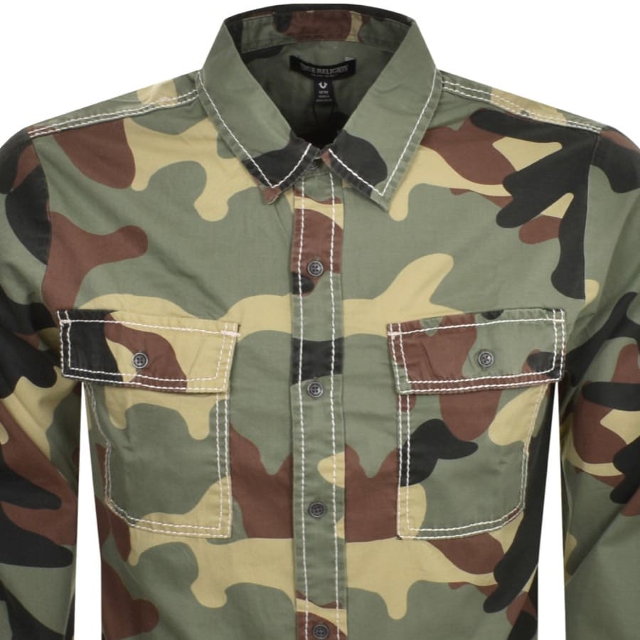 Image number 2 for True Religion Workwear Shirt Green