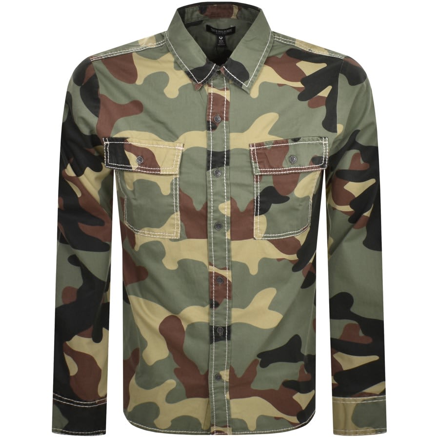 Image number 1 for True Religion Workwear Shirt Green