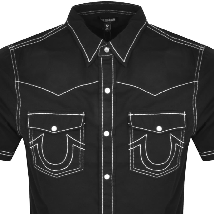 Image number 2 for True Religion Big T Western Shirt Black