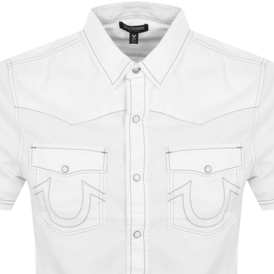 Image number 2 for True Religion Big T Western Shirt White