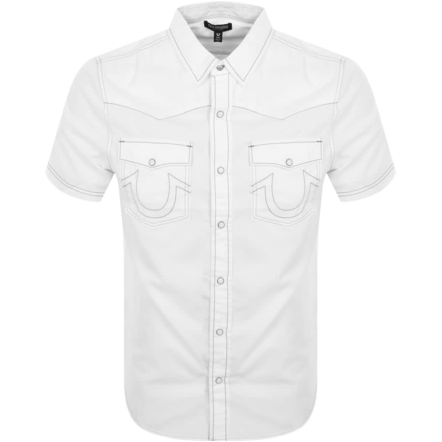 Image number 1 for True Religion Big T Western Shirt White