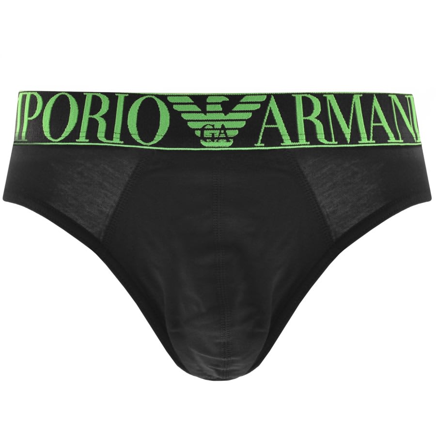Image number 2 for Emporio Armani 3 Pack Briefs Black