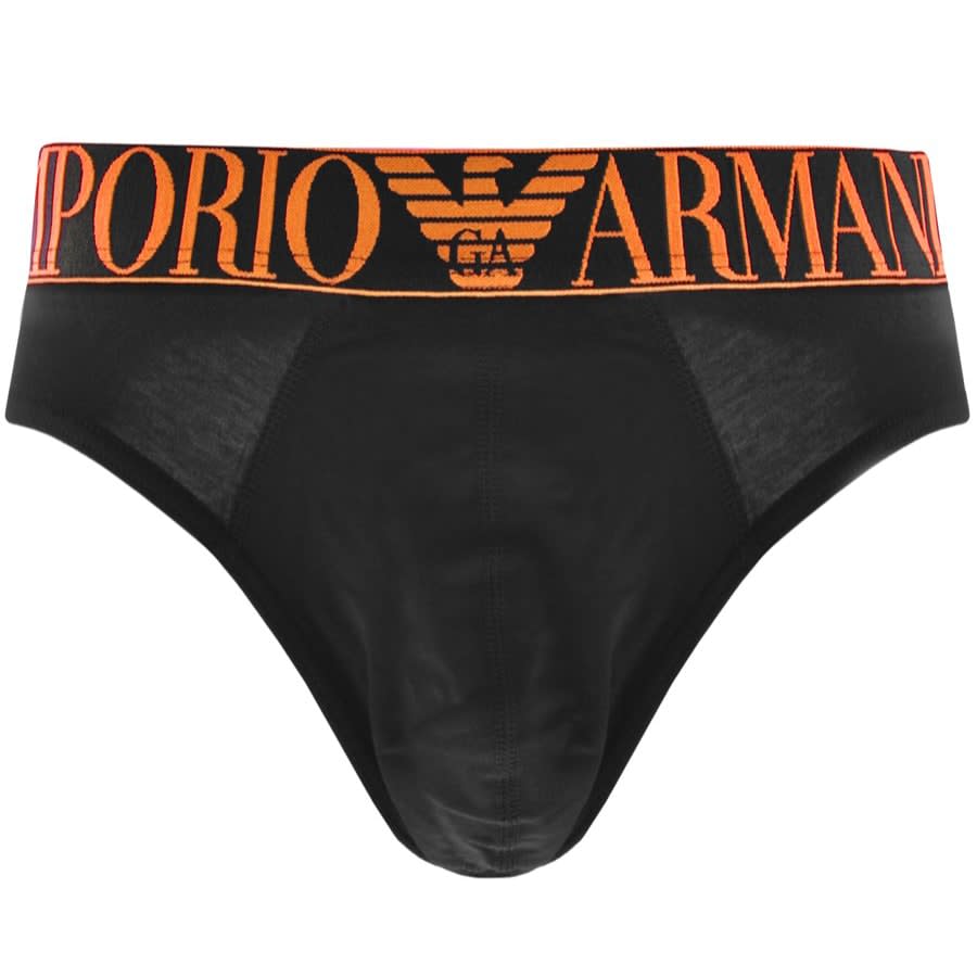 Image number 3 for Emporio Armani 3 Pack Briefs Black