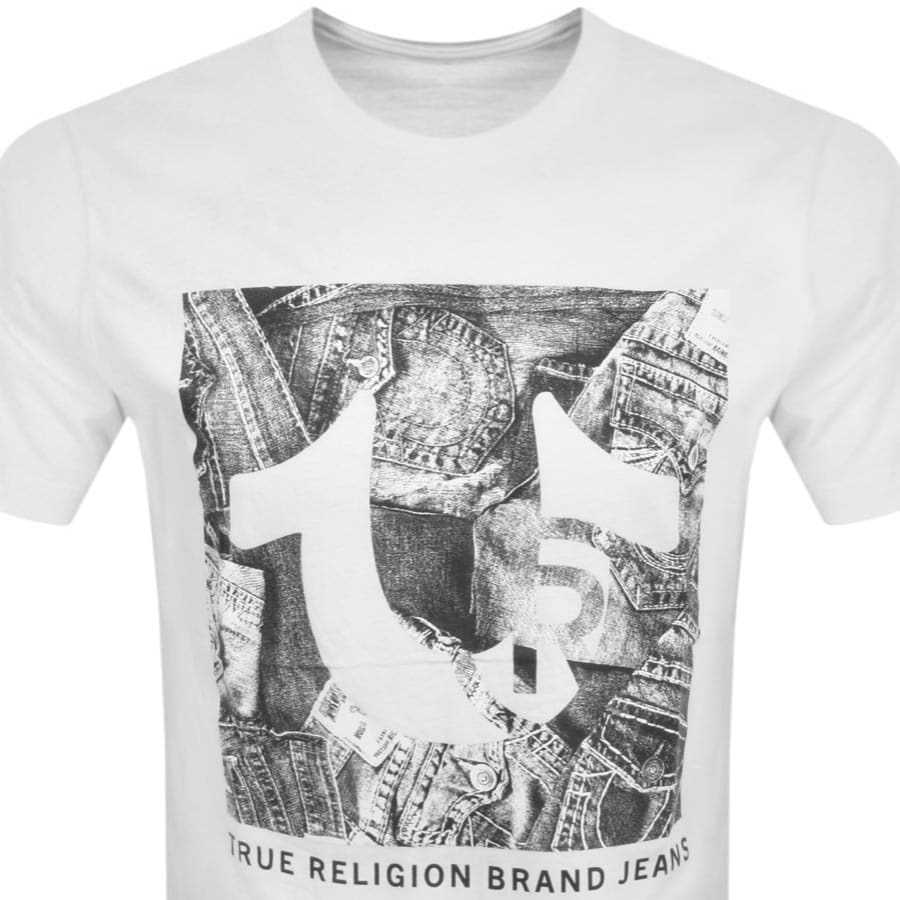 Image number 2 for True Religion Jeans Registered T Shirt White