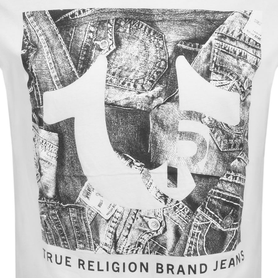 Image number 3 for True Religion Jeans Registered T Shirt White