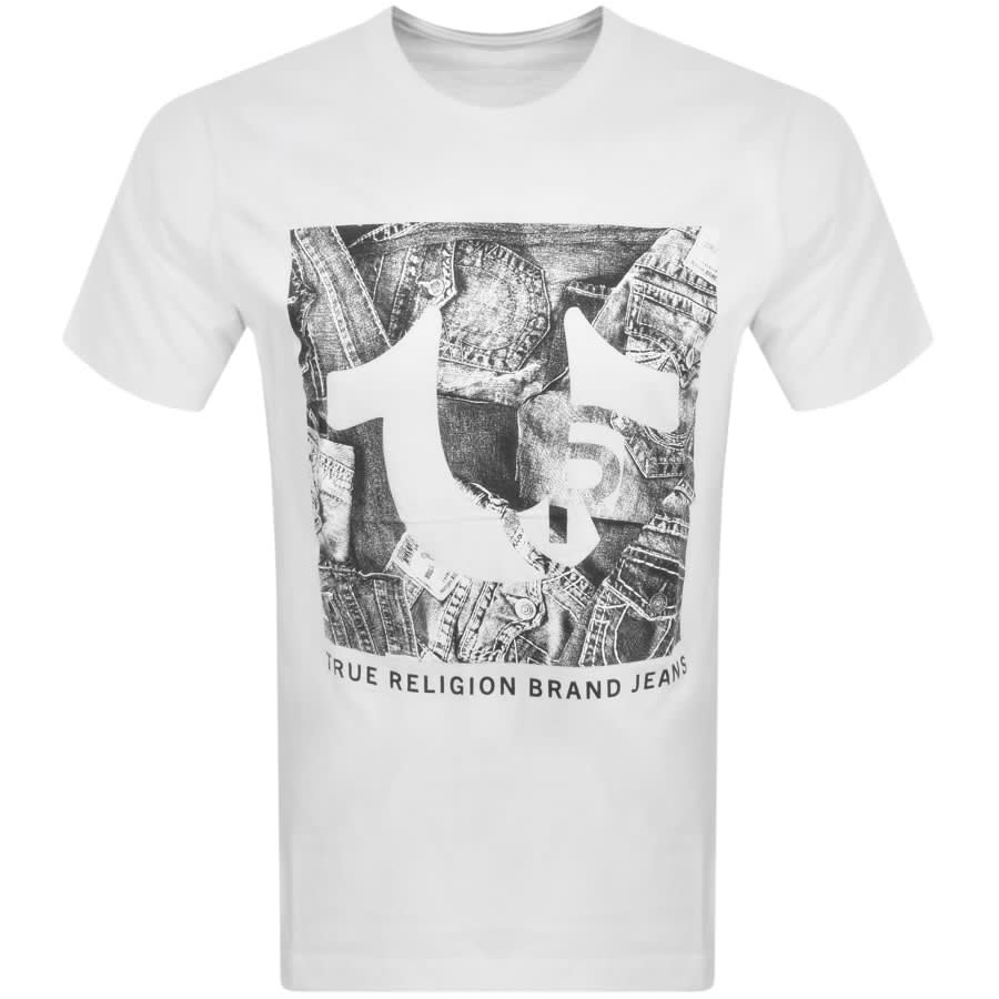 Image number 1 for True Religion Jeans Registered T Shirt White