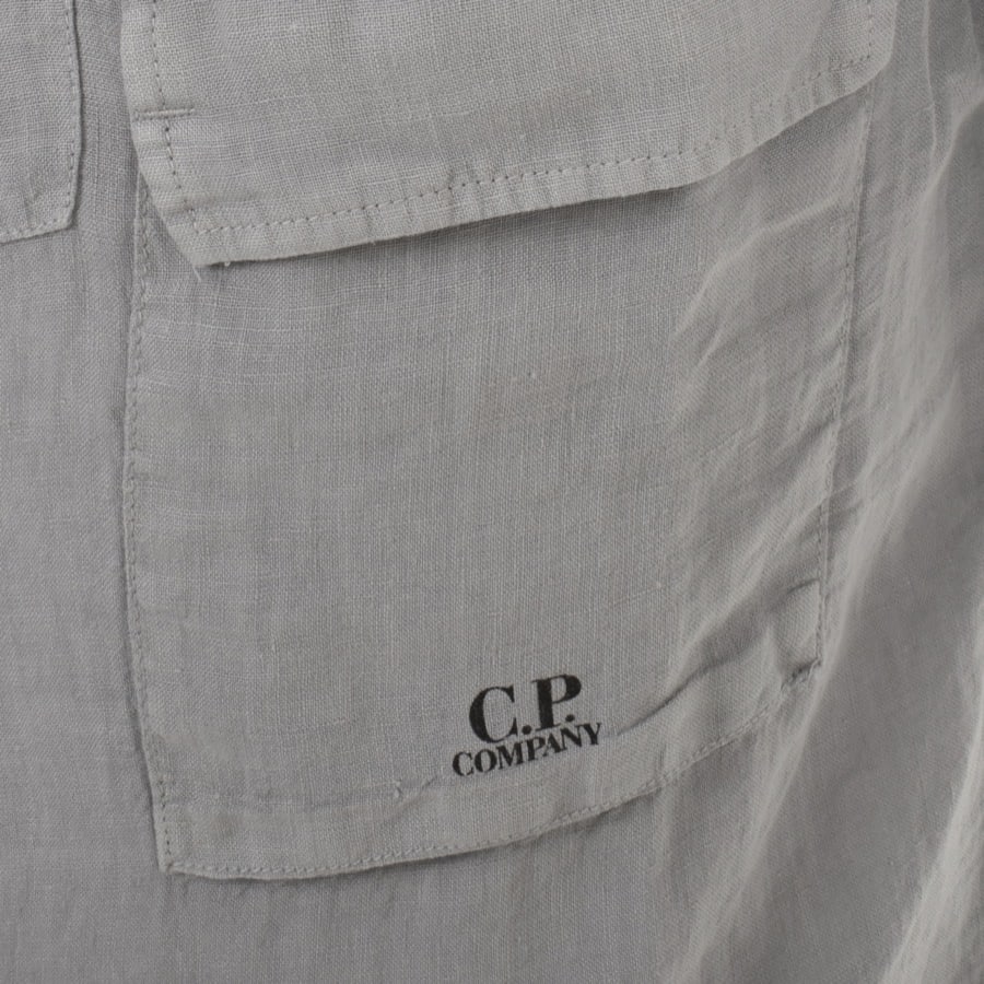 Image number 3 for CP Company Short Sleeve Shirt Grey