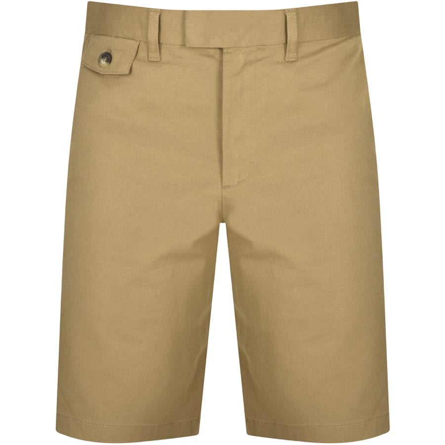 Image number 1 for Ted Baker Alscot Chino Slim Fit Shorts Brown