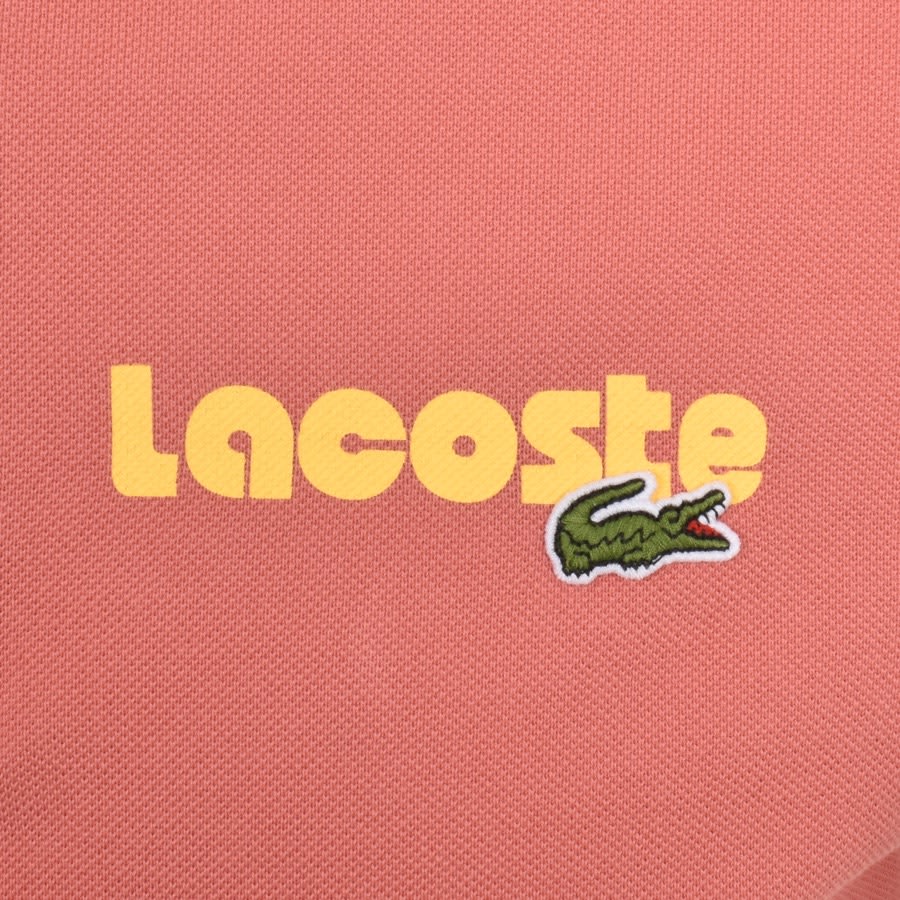 Image number 3 for Lacoste Short Sleeved Polo T Shirt Red