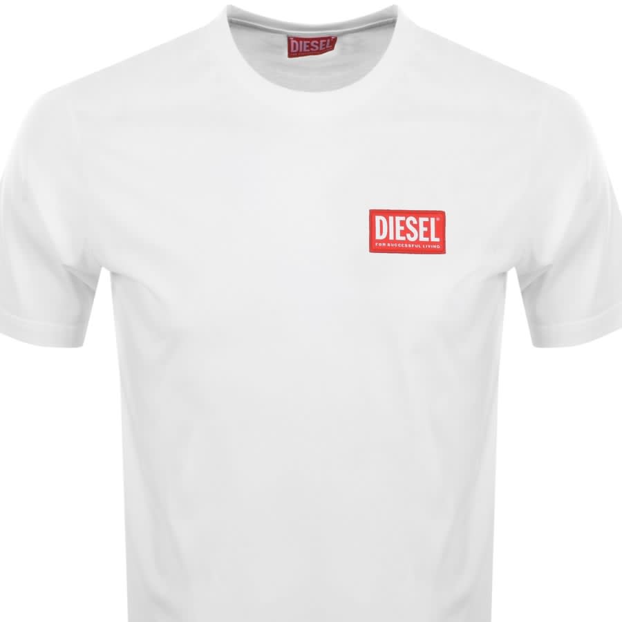 Image number 2 for Diesel T NLabel  L1 Logo T Shirt White