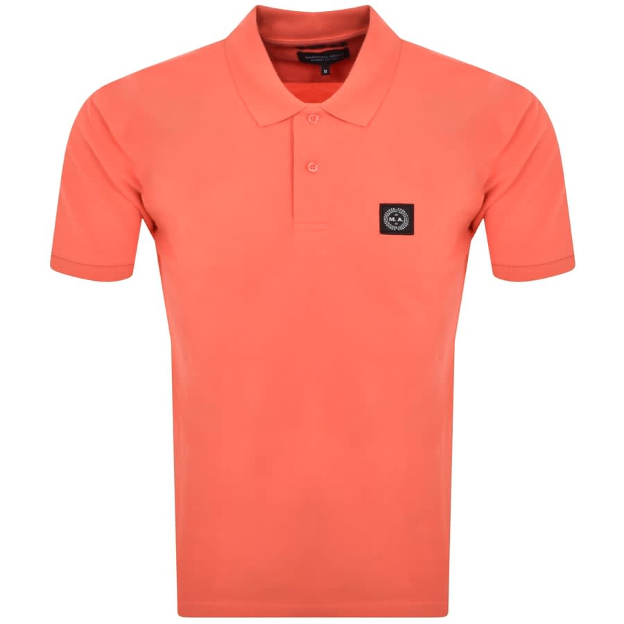 Image number 1 for Marshall Artist Siren Polo T Shirt Orange