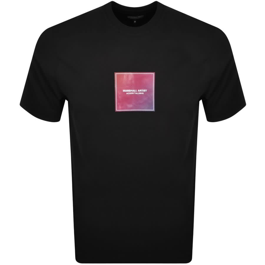 Image number 1 for Marshall Artist Linear Box T Shirt Black