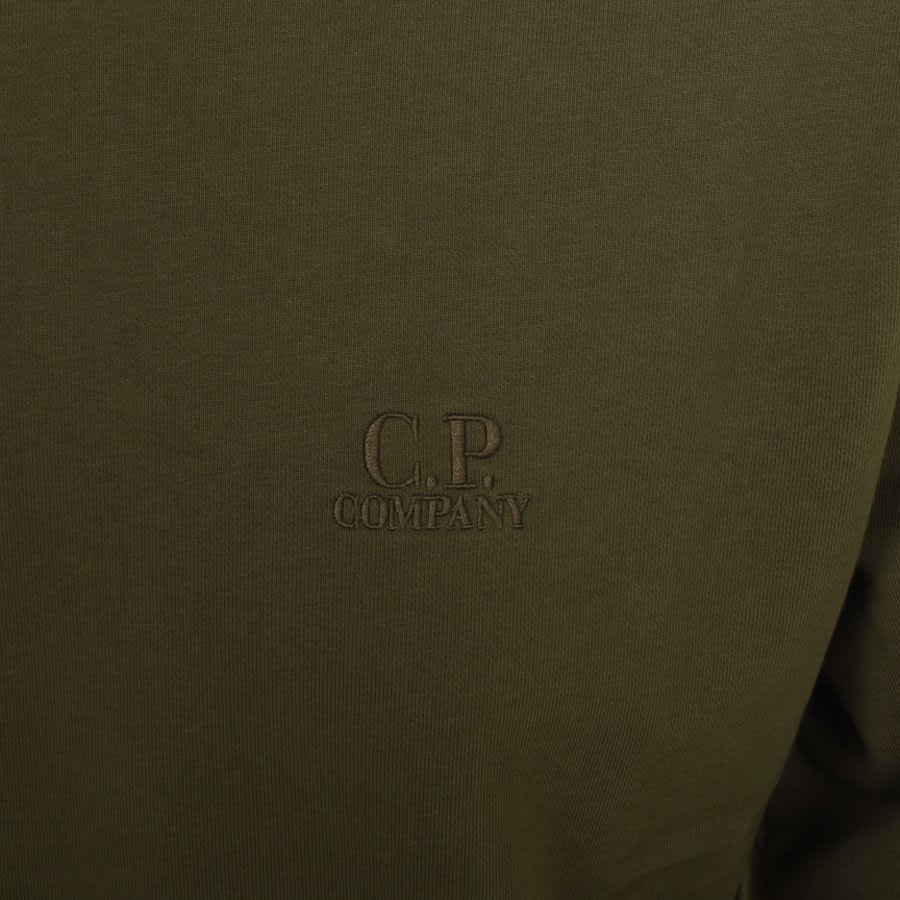 Image number 3 for CP Company Diagonal Sweatshirt Green