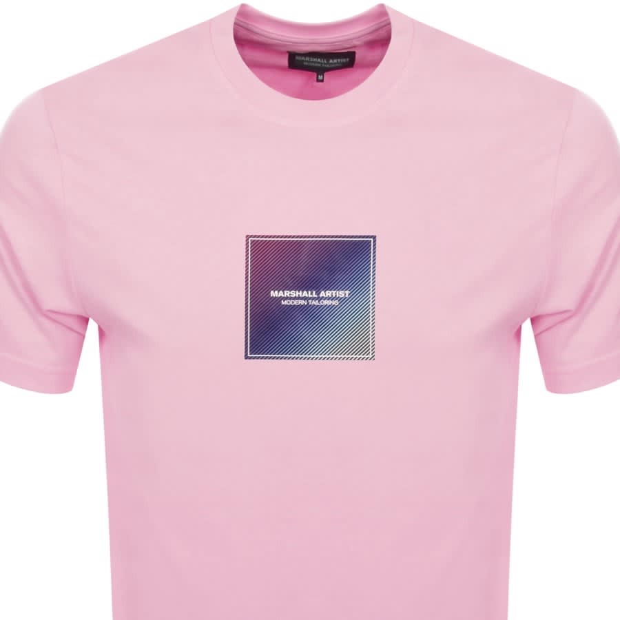 Image number 2 for Marshall Artist Linear Box T Shirt Pink
