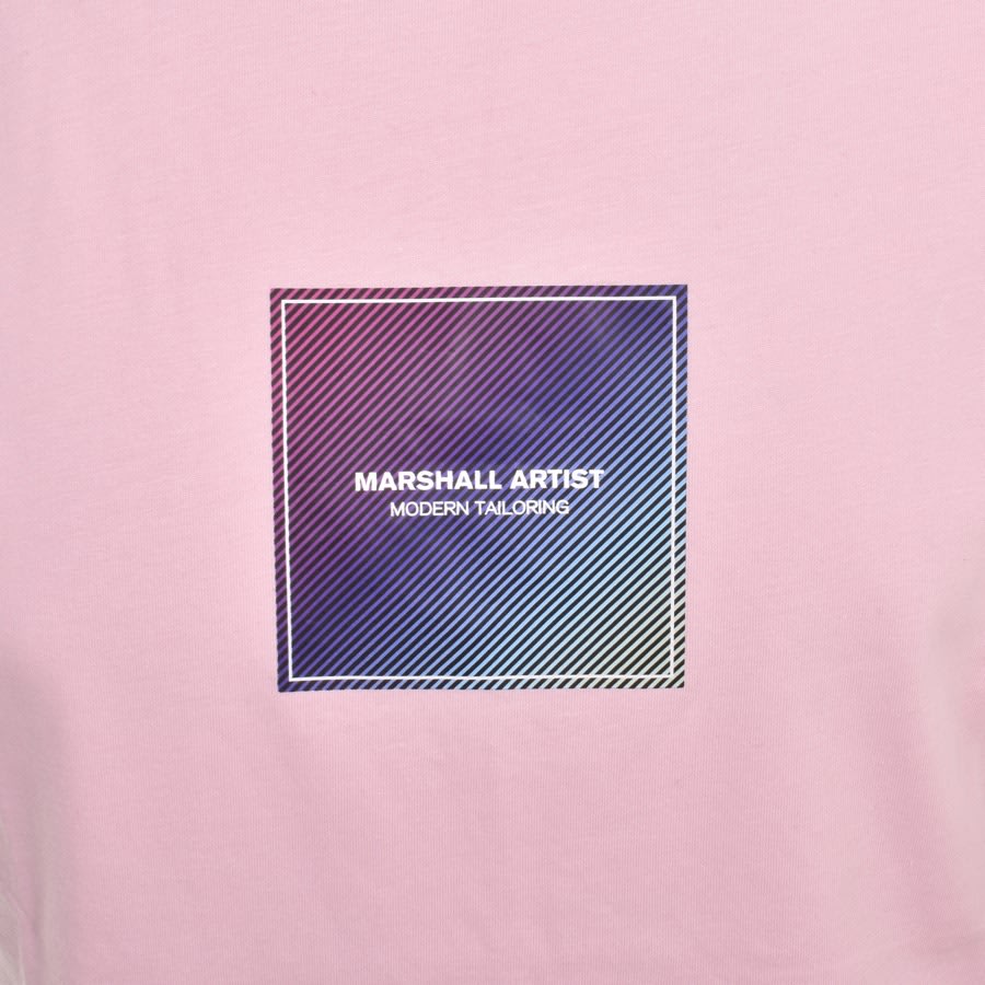 Image number 3 for Marshall Artist Linear Box T Shirt Pink
