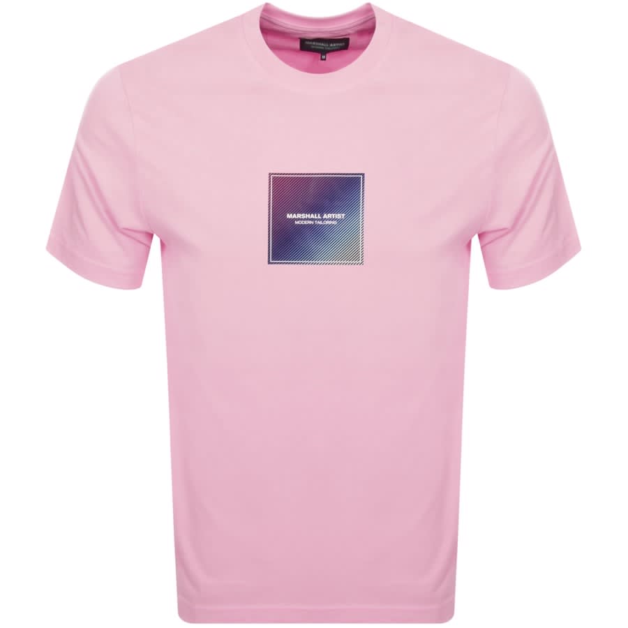 Image number 1 for Marshall Artist Linear Box T Shirt Pink