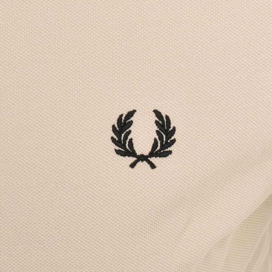 Image number 3 for Fred Perry Twin Tipped Polo T Shirt Beige