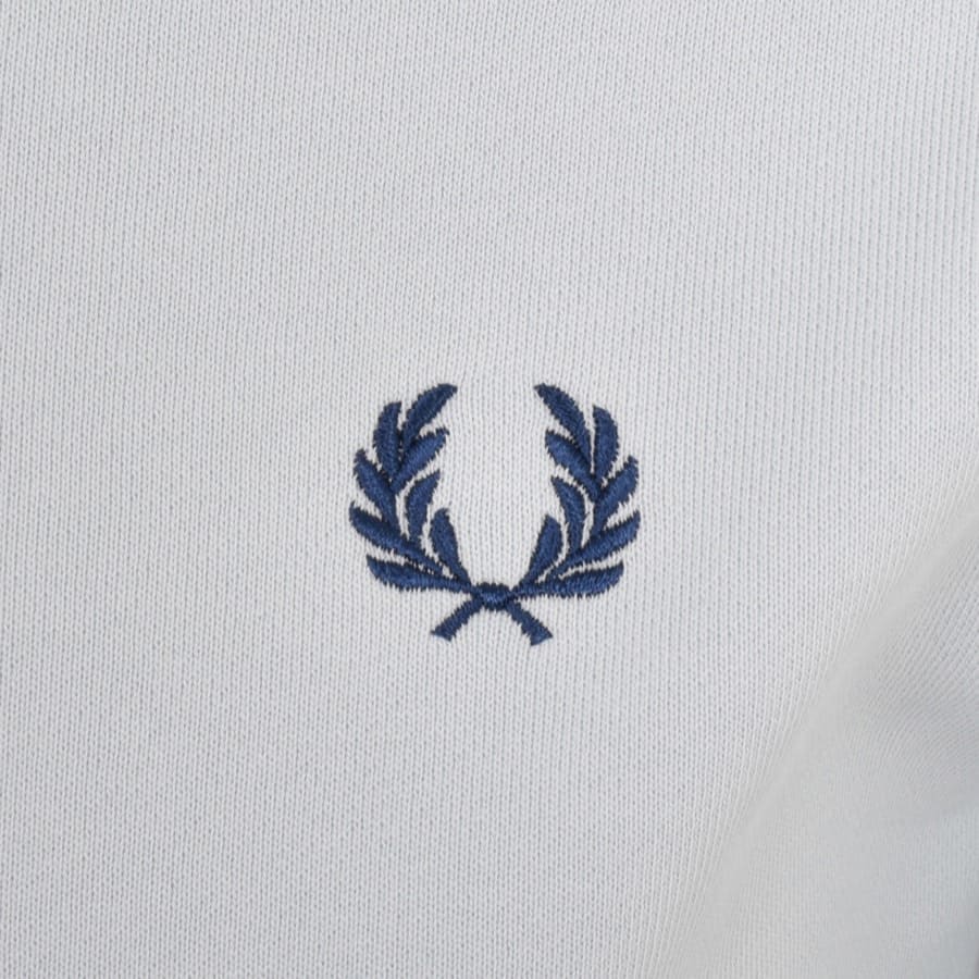 Image number 3 for Fred Perry Half Zip Sweatshirt Blue