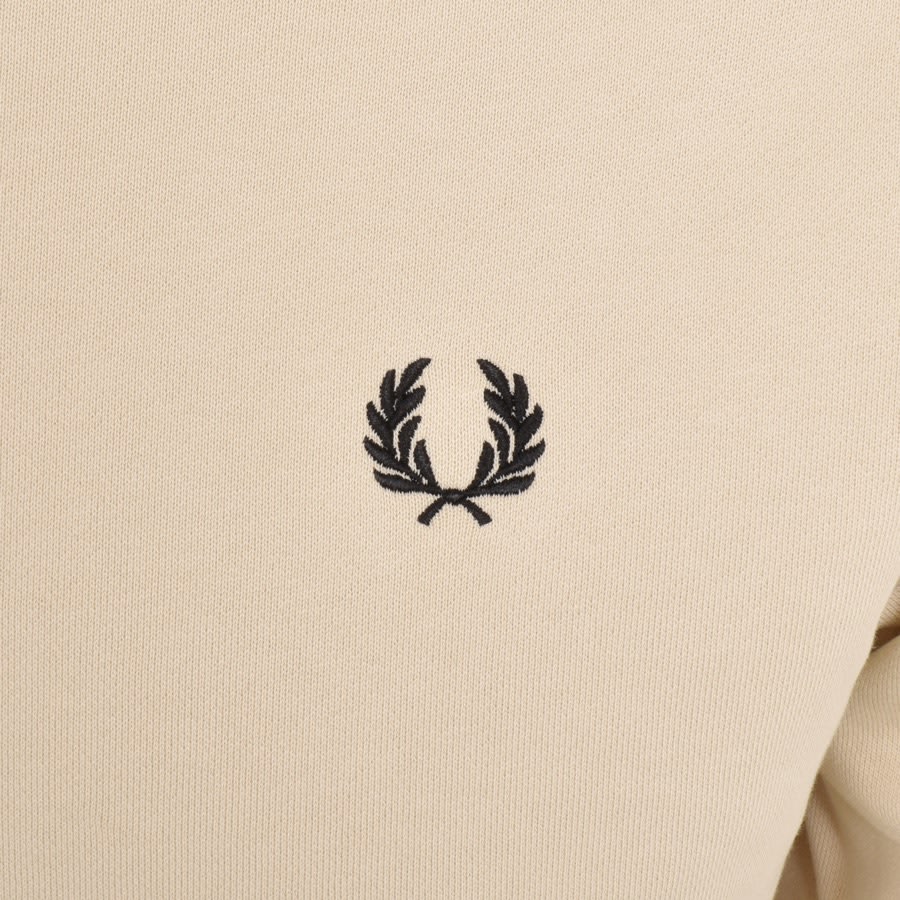 Image number 3 for Fred Perry Crew Neck Sweatshirt Beige