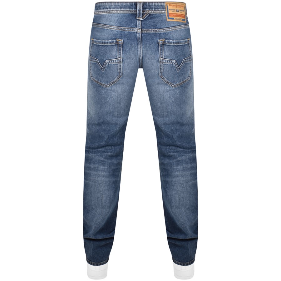 Image number 2 for Diesel Larkee Mid Wash Regular Fit Jeans Blue