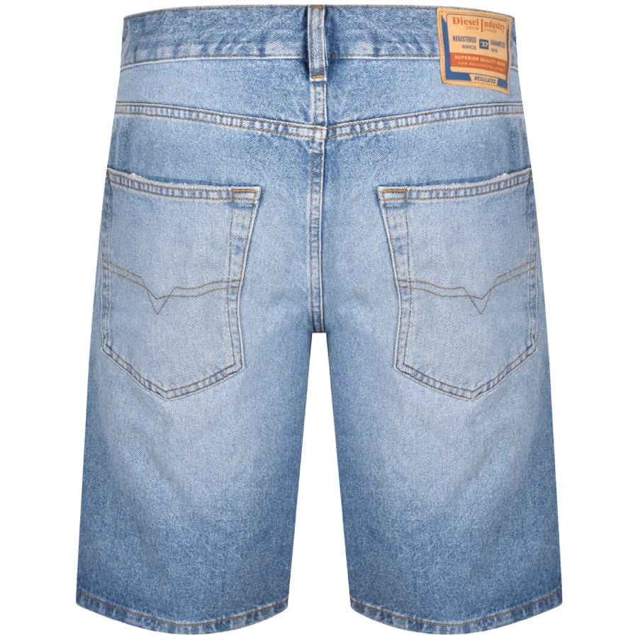 Image number 2 for Diesel Denim Regular Shorts Blue